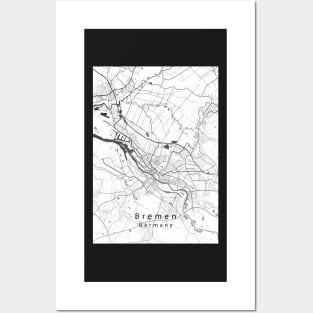 Bremen Germany City Map Posters and Art